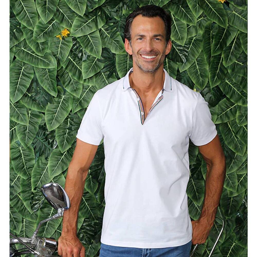 NEW EIGHT X pocket polo in white